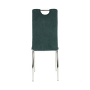 Étkezőszék, ciánkék szövet/króm, OLIVA NEW