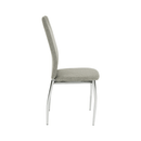 Étkezőszék, bézs melír/króm, OLIVA NEW