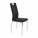 Étkezőszék, szürkésbarna szövet/króm, OLIVA NEW