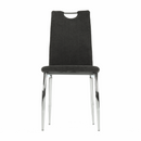 Étkezőszék, szürkésbarna szövet/króm, OLIVA NEW