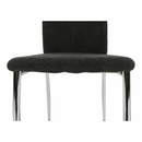 Étkezőszék, szürkésbarna szövet/króm, OLIVA NEW