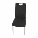 Étkezőszék, szürkésbarna szövet/króm, OLIVA NEW