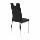 Étkezőszék, szürkésbarna szövet/króm, OLIVA NEW