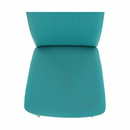 Étkezőszék, textilbőr petróleum/króm, OLIVA NEW