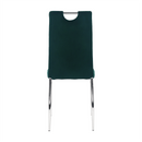 Étkezőszék, smaragd Velvet szövet/króm, OLIVA NEW