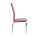 Étkezőszék, rózsaszín Velvet szövet/króm, OLIVA NEW