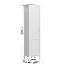 Polcos állvány 1D, fehér, OLJE