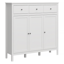 Komód 3D3S, fehér, OLJE