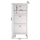 Cipősszekrény 3K, fehér, OLJE