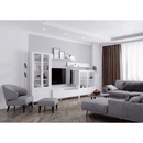 Alacsony vitrin 2W2S, fehér, OLJE