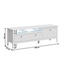 TV asztal 1S1K/160, fehér, OLJE
