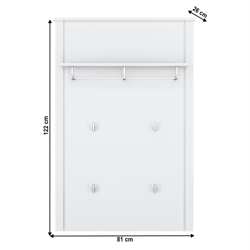 Fogas panel 80, fehér, OLJE