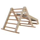 Montessori Pikler-háromszög 3 az 1-ben, természetes/színes, OPRIN