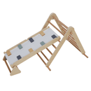 Montessori Pikler-háromszög 3 az 1-ben, természetes/színes, OPRIN