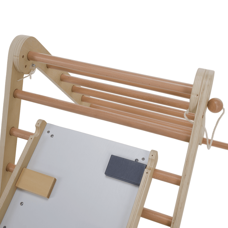 Montessori Pikler-háromszög 3 az 1-ben, természetes/színes, OPRIN