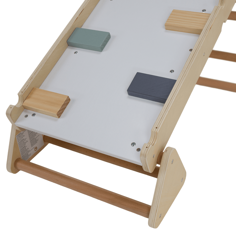 Montessori Pikler-háromszög 3 az 1-ben, természetes/színes, OPRIN