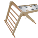 Montessori Pikler-háromszög 3 az 1-ben, természetes/színes, OPRIN