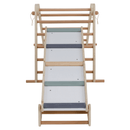 Montessori Pikler-háromszög 3 az 1-ben, természetes/színes, OPRIN