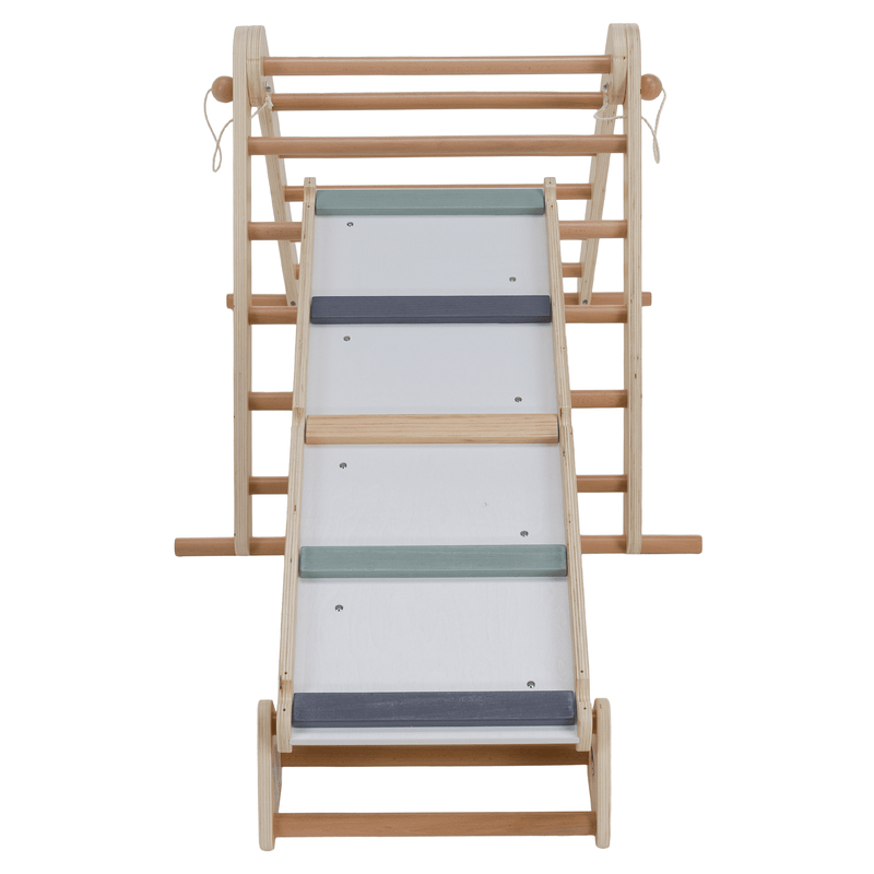 Montessori Pikler-háromszög 3 az 1-ben, természetes/színes, OPRIN