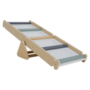 Montessori Pikler-háromszög 3 az 1-ben, természetes/színes, OPRIN