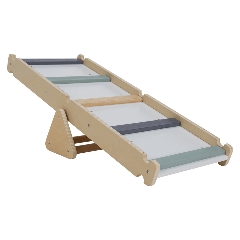 Montessori Pikler-háromszög 3 az 1-ben, természetes/színes, OPRIN