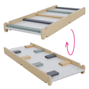 Montessori Pikler-háromszög 3 az 1-ben, természetes/színes, OPRIN