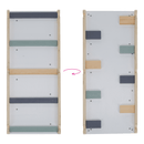 Montessori Pikler-háromszög 3 az 1-ben, természetes/színes, OPRIN