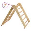 Montessori Pikler-háromszög 3 az 1-ben, természetes/színes, OPRIN