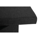 Összehajtható puff, szürke szövet, ORELIA