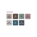 Kinyitható ülőgarnitúra, barnásszürke, jobbos, OREO ROH