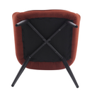 Design fotel, barna/fekete, OSKOR