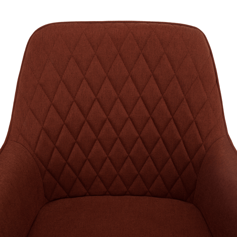 Design fotel, barna/fekete, OSKOR