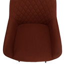 Design fotel, barna/fekete, OSKOR