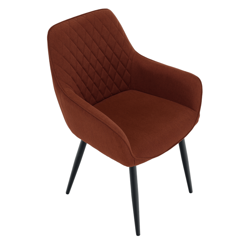 Design fotel, barna/fekete, OSKOR