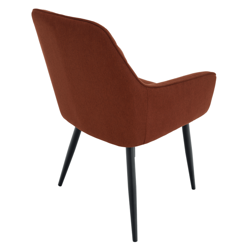 Design fotel, barna/fekete, OSKOR