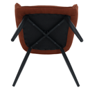 Design fotel, barna/fekete, OSKOR