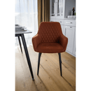 Design fotel, barna/fekete, OSKOR