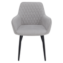 Design fotel, világosszürke/fekete, OSKOR