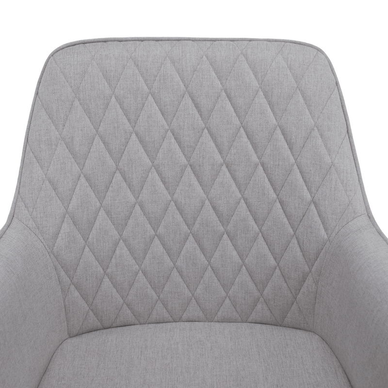 Design fotel, világosszürke/fekete, OSKOR