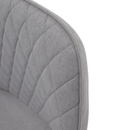 Design fotel, világosszürke/fekete, OSKOR