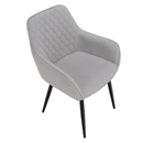 Design fotel, világosszürke/fekete, OSKOR