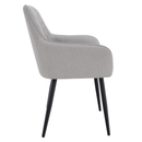 Design fotel, világosszürke/fekete, OSKOR