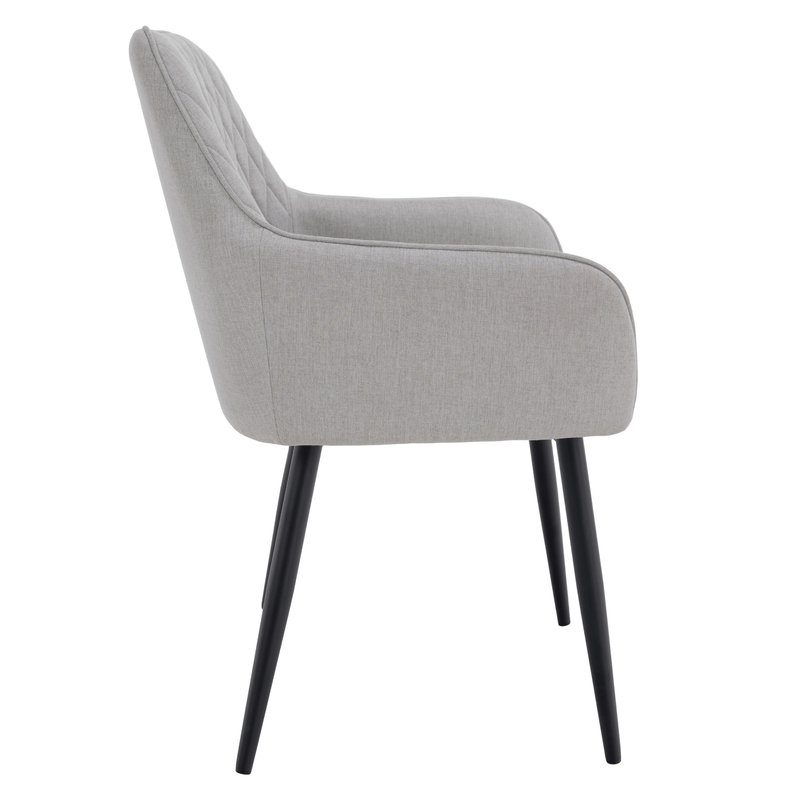 Design fotel, világosszürke/fekete, OSKOR