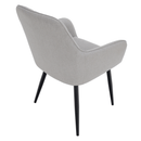 Design fotel, világosszürke/fekete, OSKOR