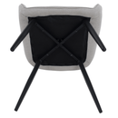 Design fotel, világosszürke/fekete, OSKOR