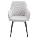 Design fotel, világosszürke/fekete, OSKOR