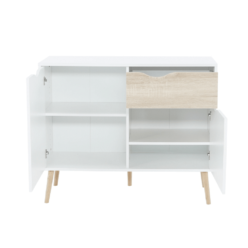 komód, tölgy sonoma/fehér, OSLO 75387