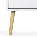 Komód, tölgy sonoma/fehér, OSLO 75456