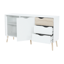 komód, tölgy sonoma / fehér, OSLO 75381