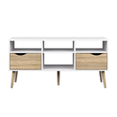 TV asztal/szekrény, tölgy sonoma / fehér, OSLO 75391